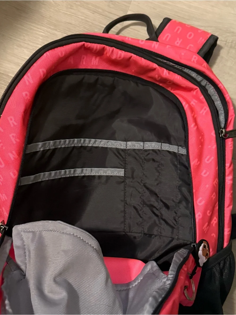Under Armour Pink and Black Backpack